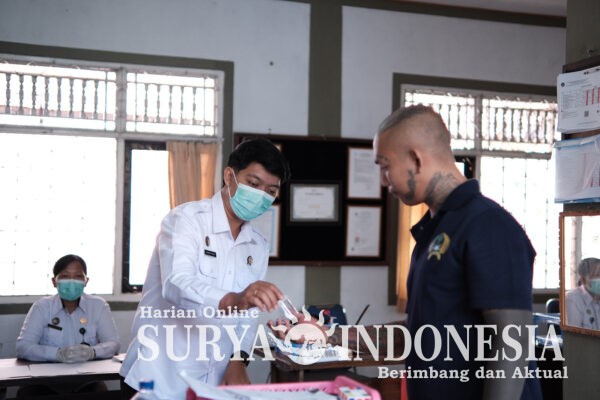 Komitmen Tanpa Kompromi, Lapas Tabanan Perkuat P4GN Lewat Tes Urine