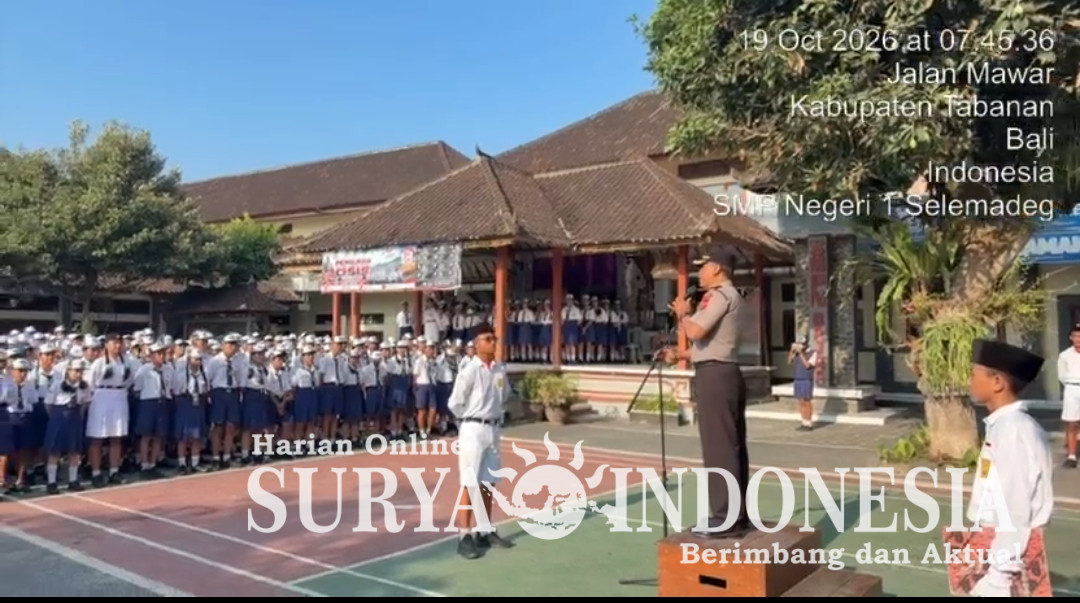 Kapolsek Selemadeg Edukasi Pelajar Bijak Bermedia Sosial